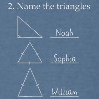 Name The Triangles Math Problem Funny Math Lover Garment-Dyed Sweatshirt