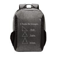 Name The Triangles Math Problem Funny Math Lover Vector Backpack