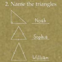 Name The Triangles Math Problem Funny Math Lover Garment-Dyed Women's Muscle Tee