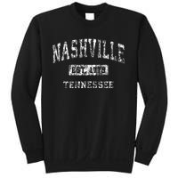 Nashville Tennessee Tn Vintage Established Sports Sweatshirt