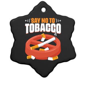 No To Tobacco Gift No Tobacco Day Anti Cigarettes Anti Smoking Gift Ceramic Star Ornament