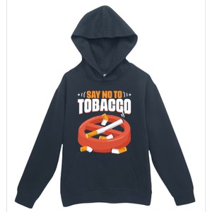 No To Tobacco Gift No Tobacco Day Anti Cigarettes Anti Smoking Gift Urban Pullover Hoodie