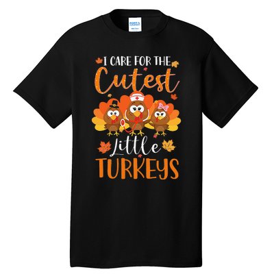 Nurse Turkey Thanksgiving Nurse Day NICU Nurse Tall T-Shirt