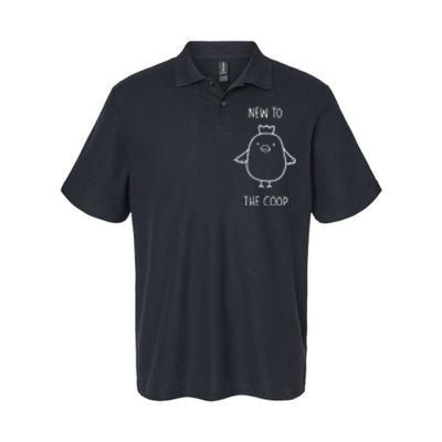 New To The Coop Chicken Softstyle Adult Sport Polo