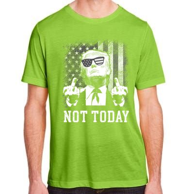 Not Today Trump 2024 Us American Flag Rally Shooting Gift Adult ChromaSoft Performance T-Shirt