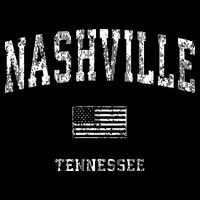 Nashville Tennessee Tn Vintage American Flag Womens Tank Top