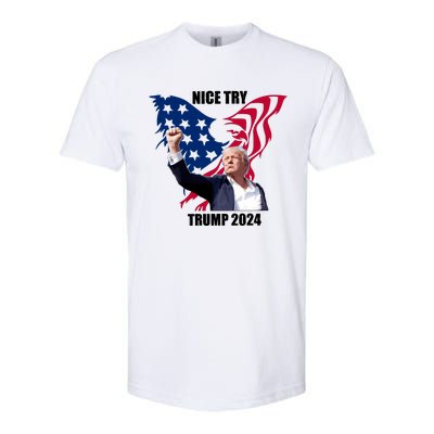 Nice Try Trump 2024 Softstyle® CVC T-Shirt