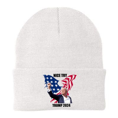 Nice Try Trump 2024 Knit Cap Winter Beanie