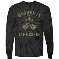 Nashville Tennessee Travel Vintage Tie-Dye Long Sleeve Shirt