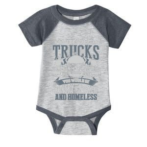 Novelty Truckers Truck Driver Funny Gift Infant Baby Jersey Bodysuit