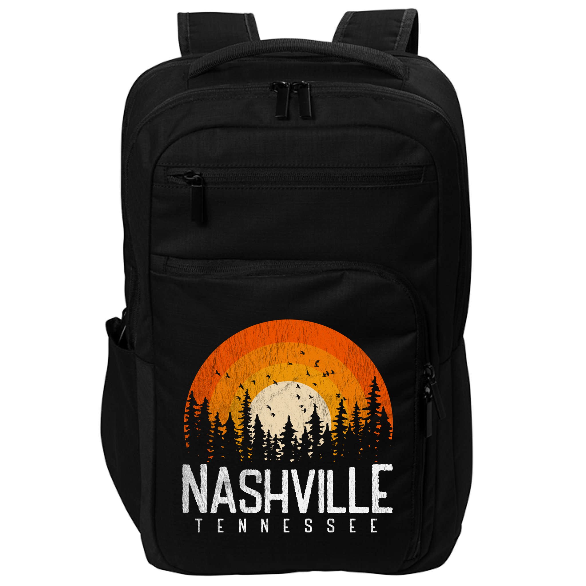 Nashville Tennessee Tn Gift Retro Style Vintage 80s Gift Great Gift Impact Tech Backpack