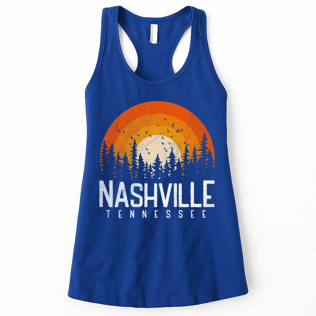 Nashville Tennessee Tn Gift Retro Style Vintage 80s Gift Great Gift Womens Tank Top