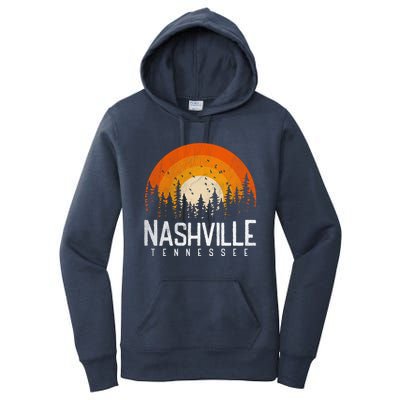 Nashville Tennessee Tn Gift Retro Style Vintage 80s Gift Great Gift Women's Pullover Hoodie