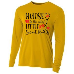 Nurse To The Cutest Little Sweet Hearts Pediatrics Nurse Cute Gift Cooling Performance Long Sleeve Crew