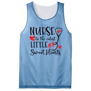 Nurse To The Cutest Little Sweet Hearts Pediatrics Nurse Cute Gift Mesh Reversible Basketball Jersey Tank