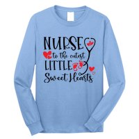 Nurse To The Cutest Little Sweet Hearts Pediatrics Nurse Cute Gift Long Sleeve Shirt