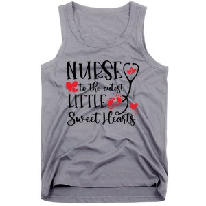 Nurse To The Cutest Little Sweet Hearts Pediatrics Nurse Cute Gift Tank Top