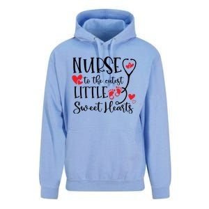 Nurse To The Cutest Little Sweet Hearts Pediatrics Nurse Cute Gift Unisex Surf Hoodie