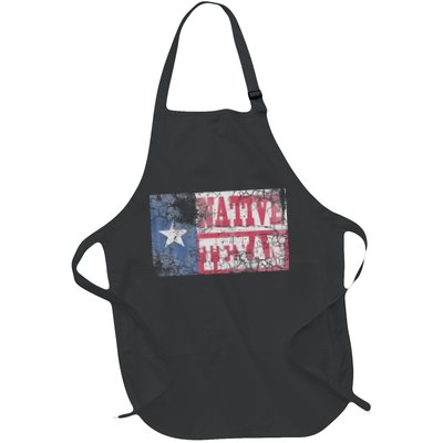 Native Texan Texas Flag Family Home Love Vintage Distressed Apron