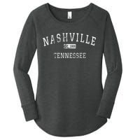 Nashville Tennessee TN Vintage Women's Perfect Tri Tunic Long Sleeve Shirt