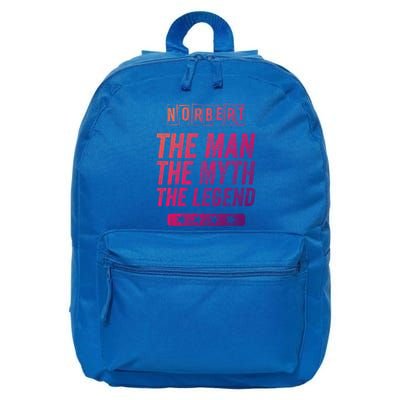 Norbert The The Myth The Legend First Name Norbert Gift 16 in Basic Backpack