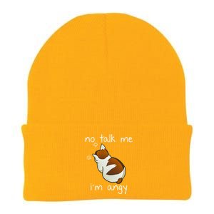 No Talk To Me IM Angy Cat Animals Feline Kitties Gift Knit Cap Winter Beanie