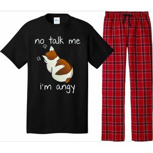 No Talk To Me IM Angy Cat Animals Feline Kitties Gift Pajama Set