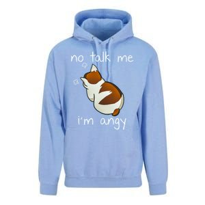 No Talk To Me IM Angy Cat Animals Feline Kitties Gift Unisex Surf Hoodie