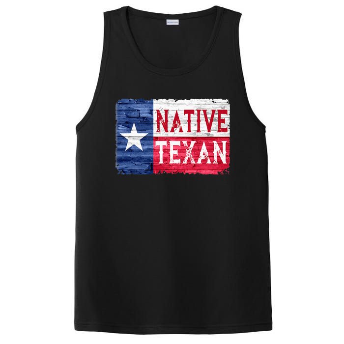 Native Texan Texas Lone Star State Flag PosiCharge Competitor Tank