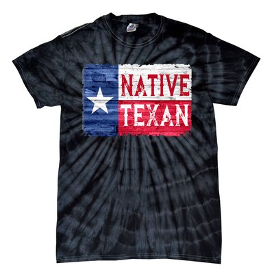 Native Texan Texas Lone Star State Flag Tie-Dye T-Shirt