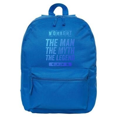 Norbert The The Myth The Legend First Name Norbert Gift 16 in Basic Backpack
