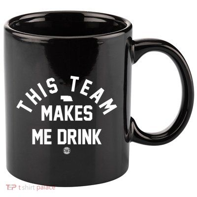 Nebraska This Team Makes Me Drink 11oz C Handle Ceramic Mug