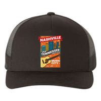 Nashville Tennessee USA Music City Guitar Musician Music Yupoong Adult 5-Panel Trucker Hat