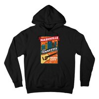 Nashville Tennessee USA Music City Guitar Musician Music Hoodie