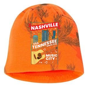 Nashville Tennessee USA Music City Guitar Musician Music Kati - Camo Knit Beanie