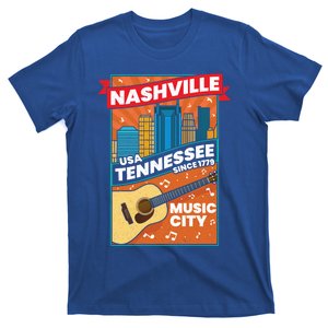 Nashville Tennessee Usa Music City Guitar Musician Music Gift T-Shirt