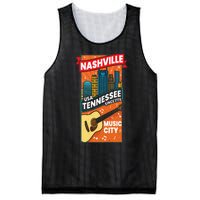 Nashville Tennessee USA Music City Guitar Musician Music Mesh Reversible Basketball Jersey Tank