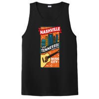 Nashville Tennessee USA Music City Guitar Musician Music PosiCharge Competitor Tank