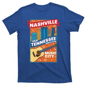 Nashville Tennessee Usa Music City Guitar Musician Music Gift T-Shirt