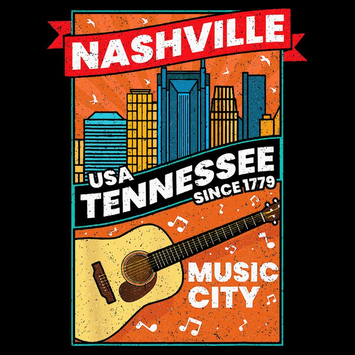 Nashville Tennessee USA Music City Guitar Musician Music Doggie Tank