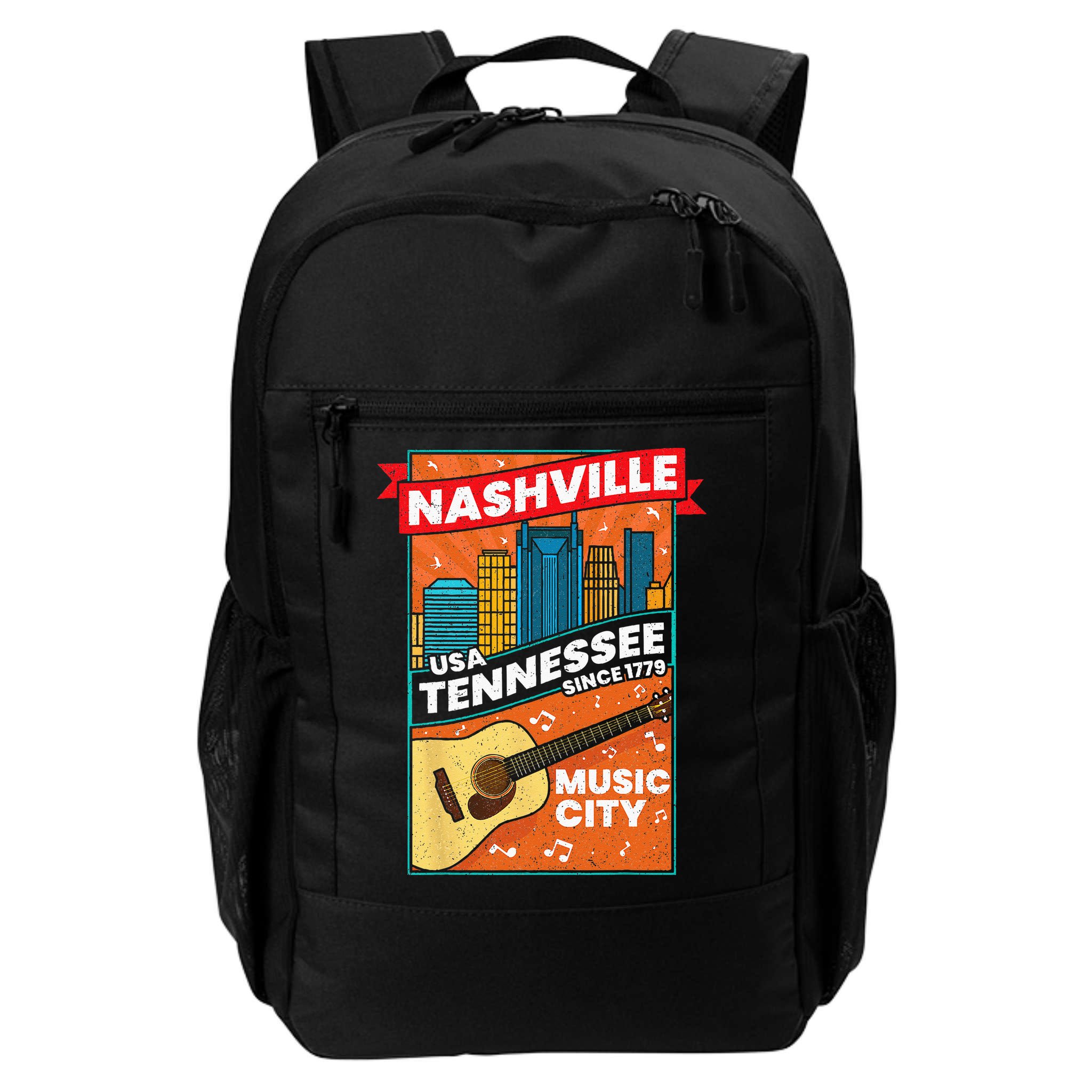 Nashville Tennessee USA Music City Guitar Musician Music Backpack
