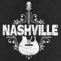 Nashville Tennessee Vintage Guitar Country Music City Beanie