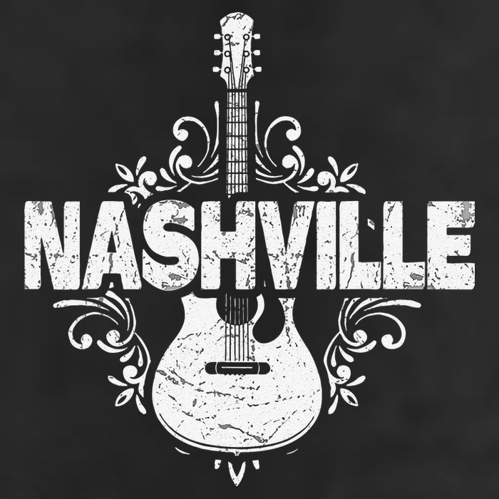 Nashville Tennessee Vintage Guitar Country Music City Beanie