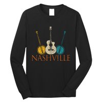 Nashville Tennessee Vintage Country Music City Souvenir Long Sleeve Shirt