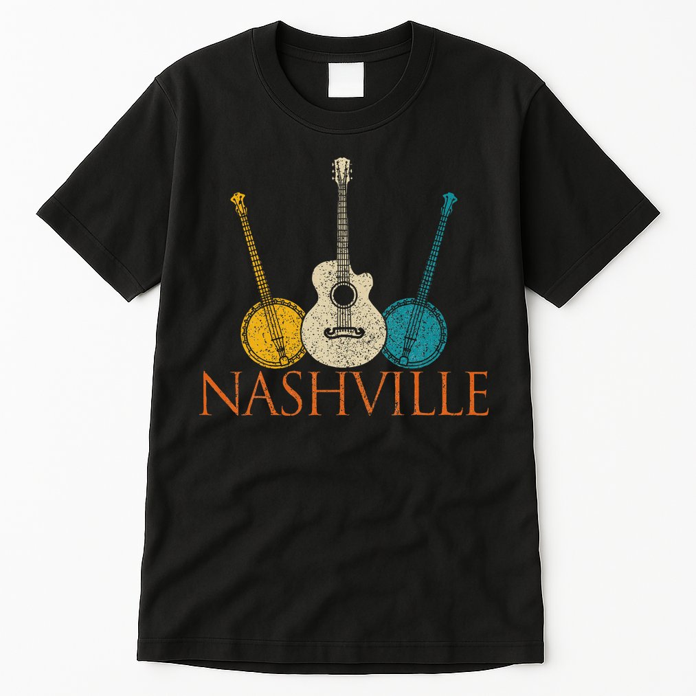 Nashville Tennessee Vintage Country Music City Souvenir Tall T-Shirt