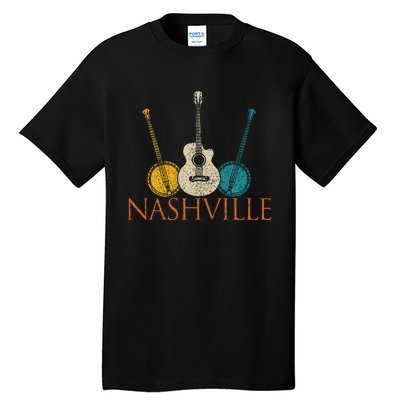 Nashville Tennessee Vintage Country Music City Souvenir Tall T-Shirt