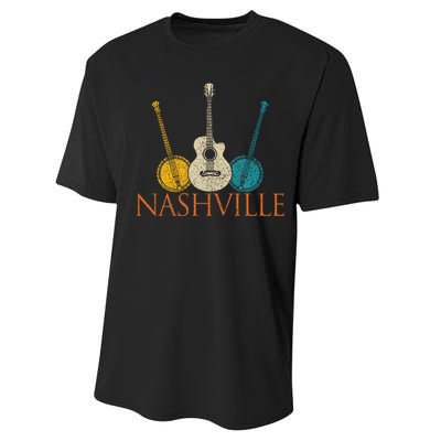 Nashville Tennessee Vintage Country Music City Souvenir Performance Sprint T-Shirt