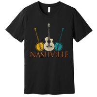 Nashville Tennessee Vintage Country Music City Souvenir Premium T-Shirt