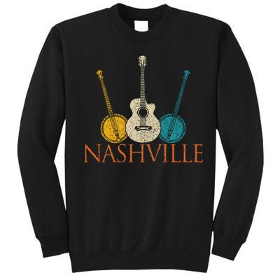 Nashville Tennessee Vintage Country Music City Souvenir Tall Sweatshirt