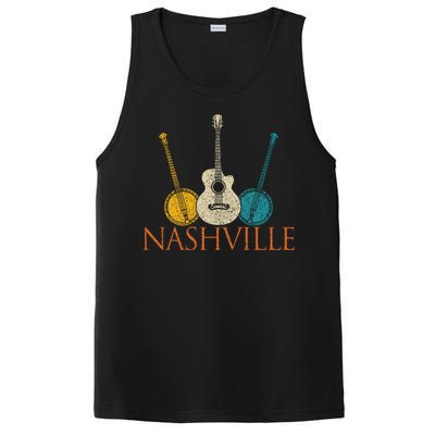 Nashville Tennessee Vintage Country Music City Souvenir PosiCharge Competitor Tank